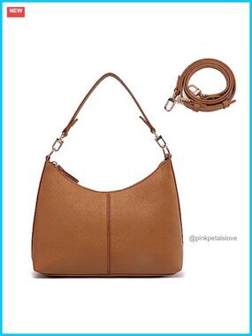 Small PU Leather Crossbody Bag Waterproof Lightweight Shoulder Handbag for Work